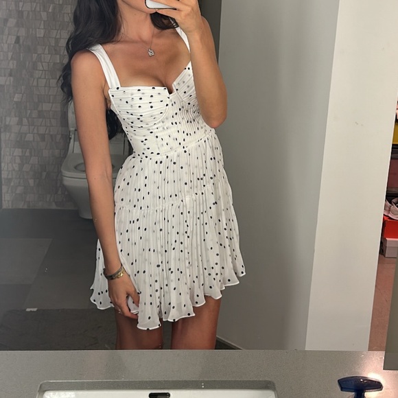 Self portrait polka dot chiffon dress - Picture 1 of 8